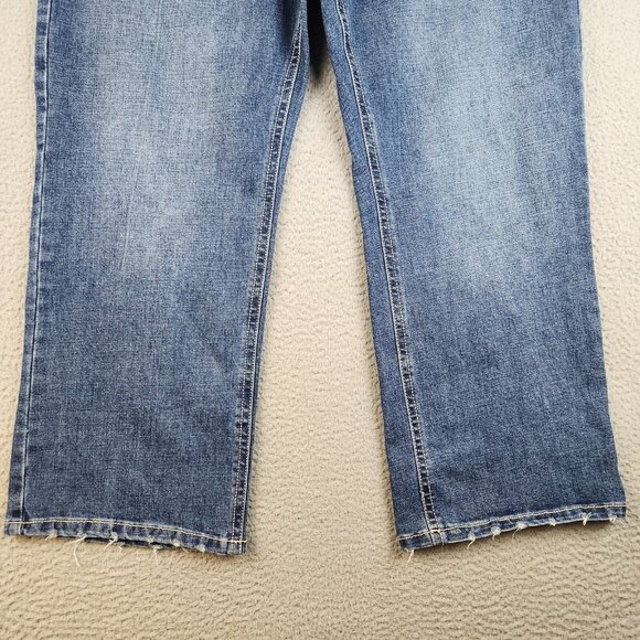 TK Axel Jeans Men's 40x30 Slim Boot Stretch Blue Denim Pants Medium Wash - Picture 3 of 16